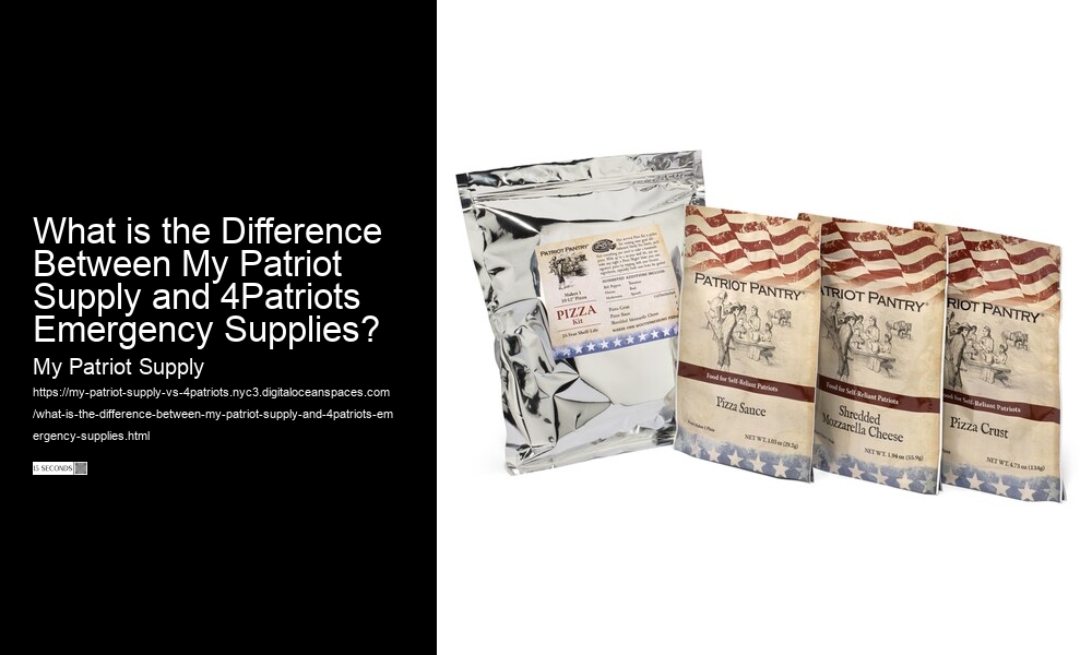 What is the Difference Between My Patriot Supply and 4Patriots Emergency Supplies?